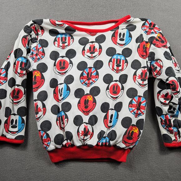 Mickey & Co Sweater Reversible JG Hook International Flags Youth Medium Vintage - Picture 6 of 11